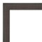 Amanti Art Non-Beveled Wood Wall Mirror, Hardwood Chocolate Narrow Frame